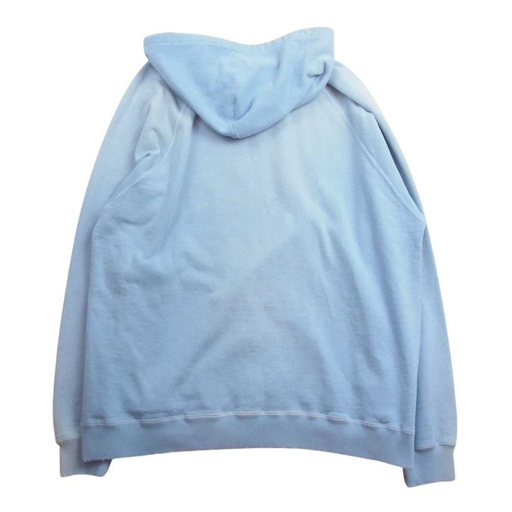 ダイリク 24SS 24SS C-12 MY HERO Sunburn Vintage Pullover Hodie ヴィンテージ加工 後付けフード サンバーン プルオーバー フーディ パーカー ブルー系 M【極上美品】【中古】