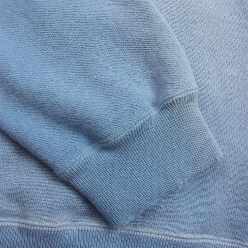 ダイリク 24SS 24SS C-12 MY HERO Sunburn Vintage Pullover Hodie ヴィンテージ加工 後付けフード サンバーン プルオーバー フーディ パーカー ブルー系 M【極上美品】【中古】