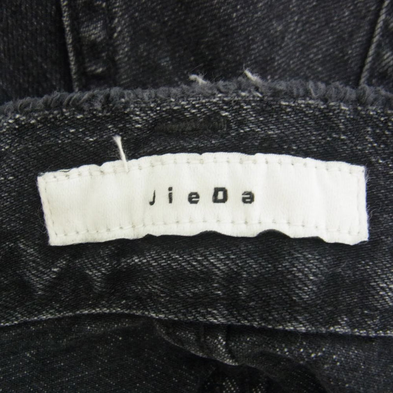 Jieda ジエダ 24SS Jie-24S-PT04 USED 3D BAGGY DENIM ユーズド 3D バギー デニムパンツ ジーンズ ブラック系 2【新古品】【未使用】【中古】