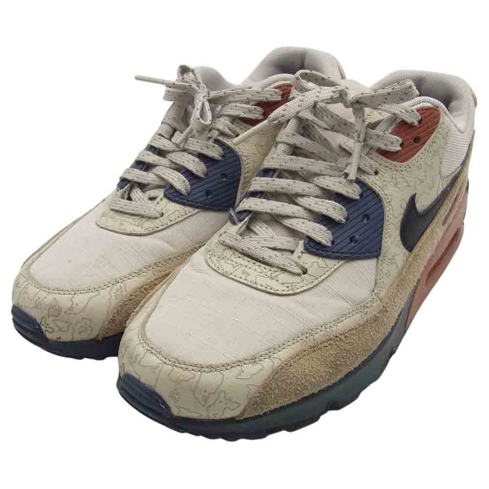 NIKE ナイキ CI5646-001 AIR MAX 90 DESERT SAND BLACK エアマックス 90 デザートサンド ブラック スニーカー ベージュ系 27.5cm【中古】