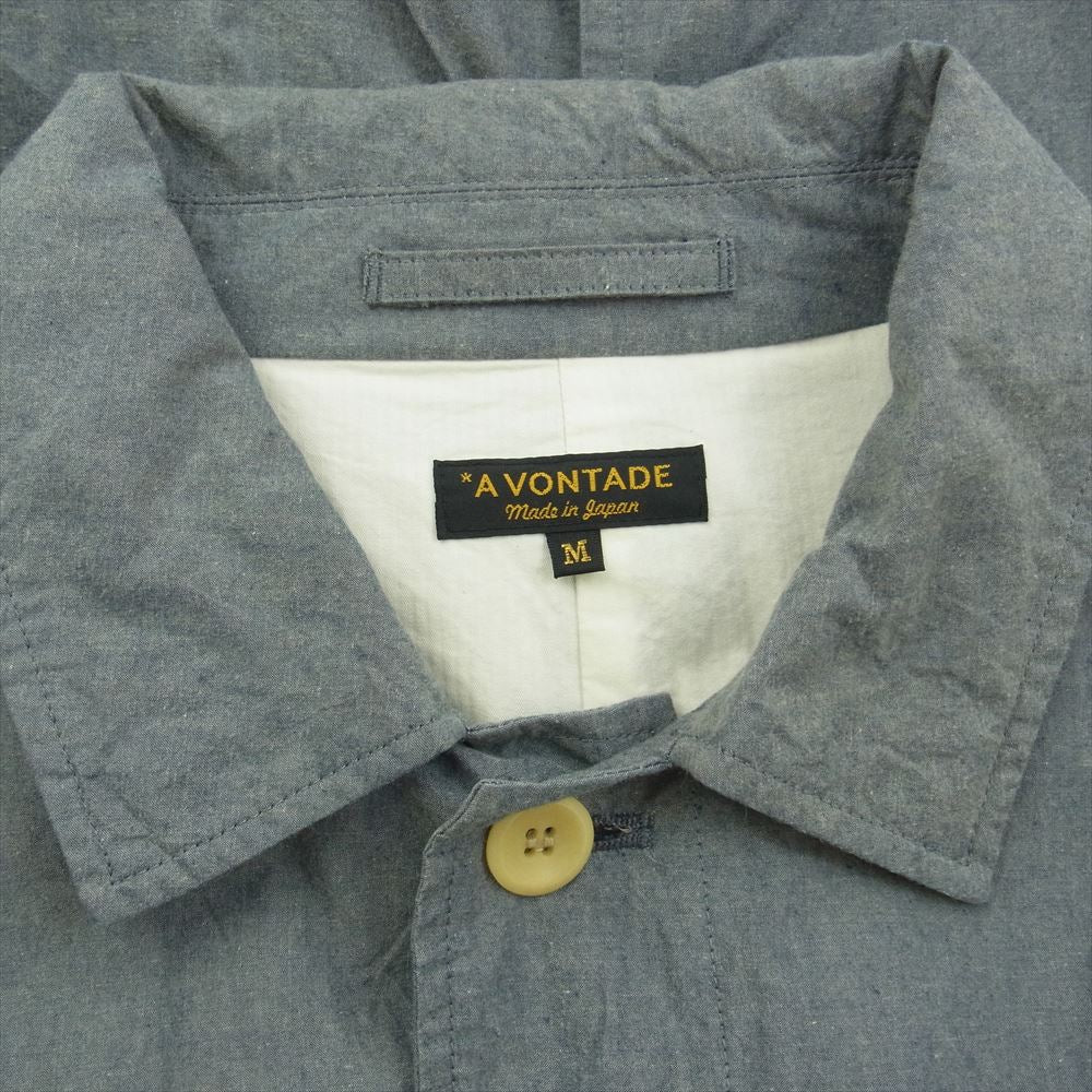 A VONTADE アボンタージ コットン ネップ ステンカラーコート グレー系 M【中古】