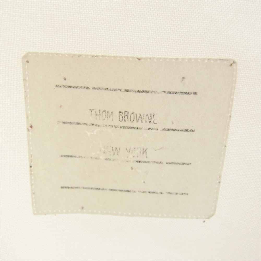 THOM BROWNE トムブラウン コットン オックスフォード 長袖 シャツ ホワイト系【中古】