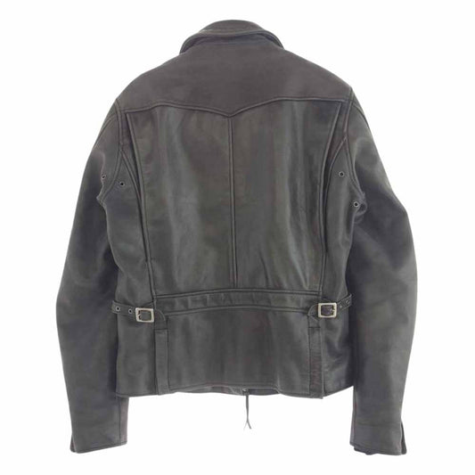 KADOYA カドヤ KRXFC-087 キルトライナー付き サイドスリット レザー ダブルラ イダース ジャケット XL【中古】