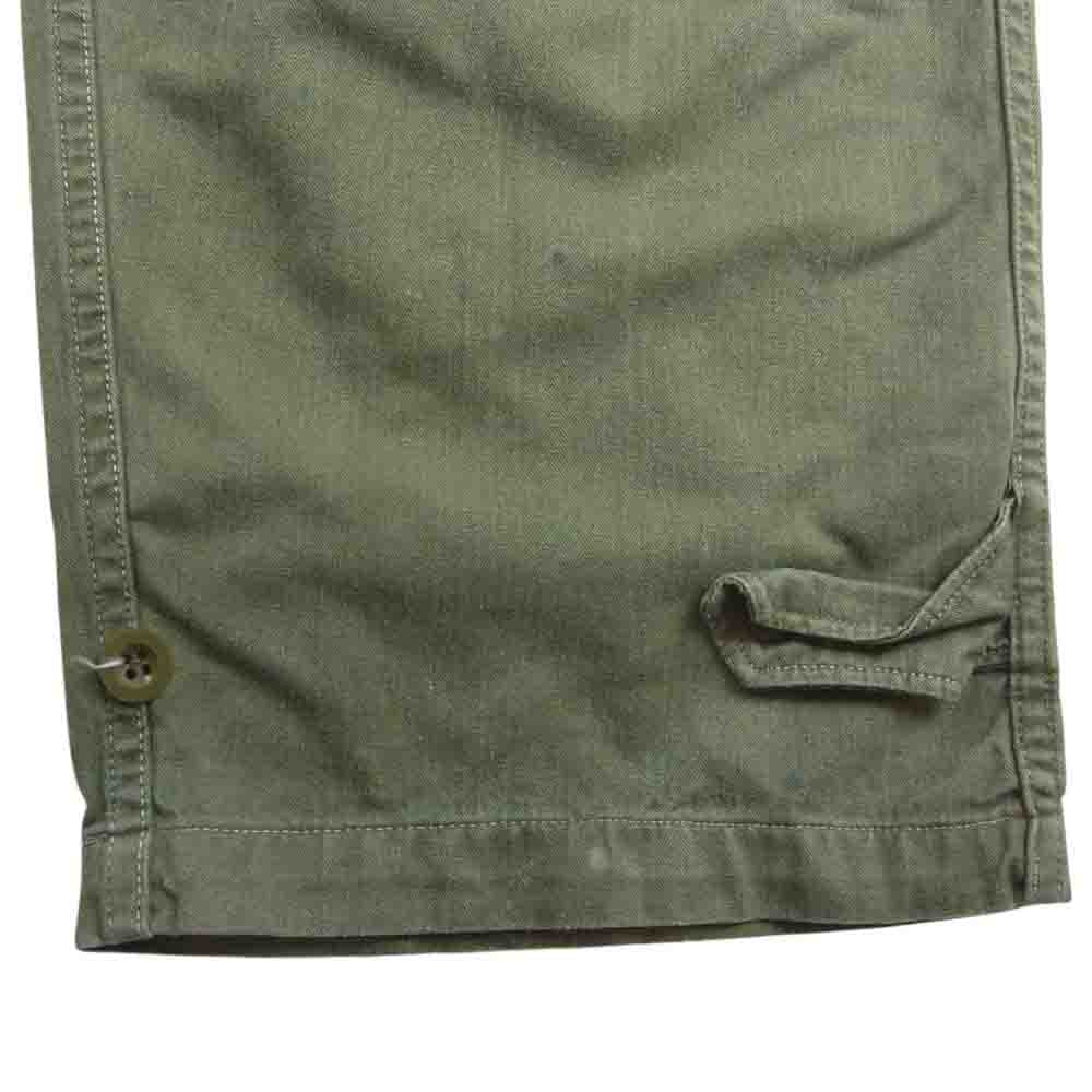 ミリタリー FRENCH ARMY 40s 50s フランス軍 M-47 カーゴパンツ 後期 カーキ系 25【中古】