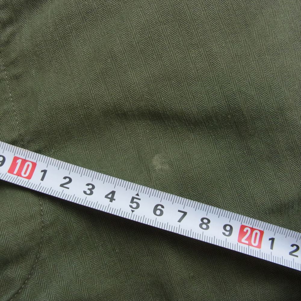 ミリタリー FRENCH ARMY 40s 50s フランス軍 M-47 カーゴパンツ 後期 カーキ系 25【中古】