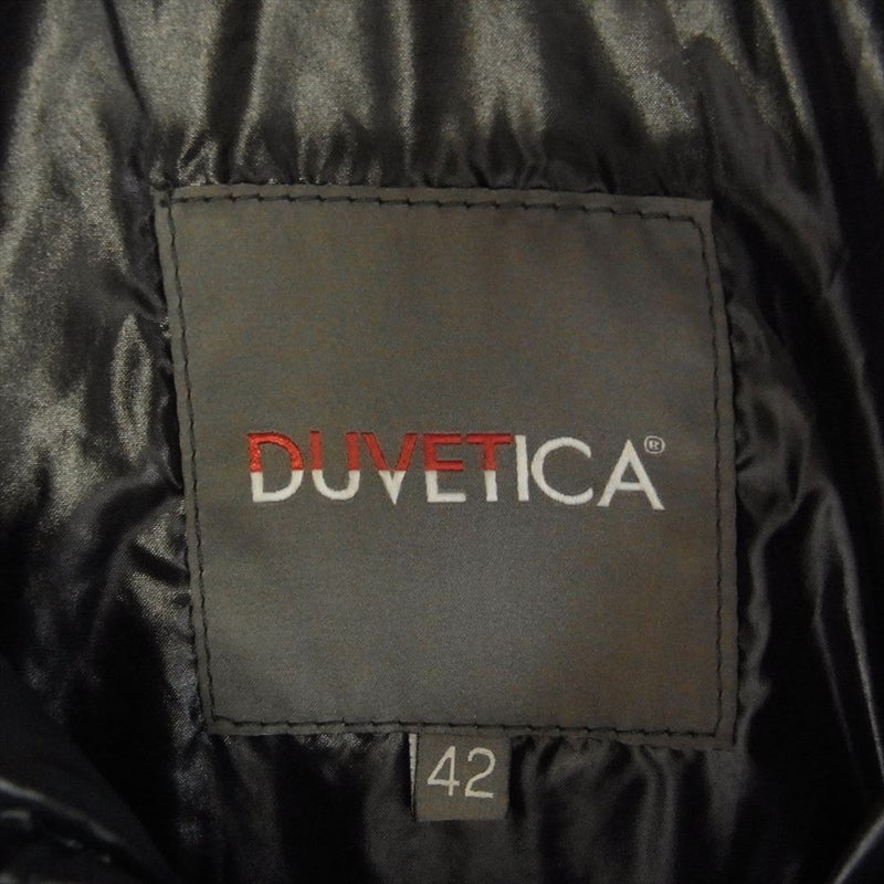 DUVETICA デュベティカ ALIA アリア フード付き ダウン コート ネイビー系 42【中古】