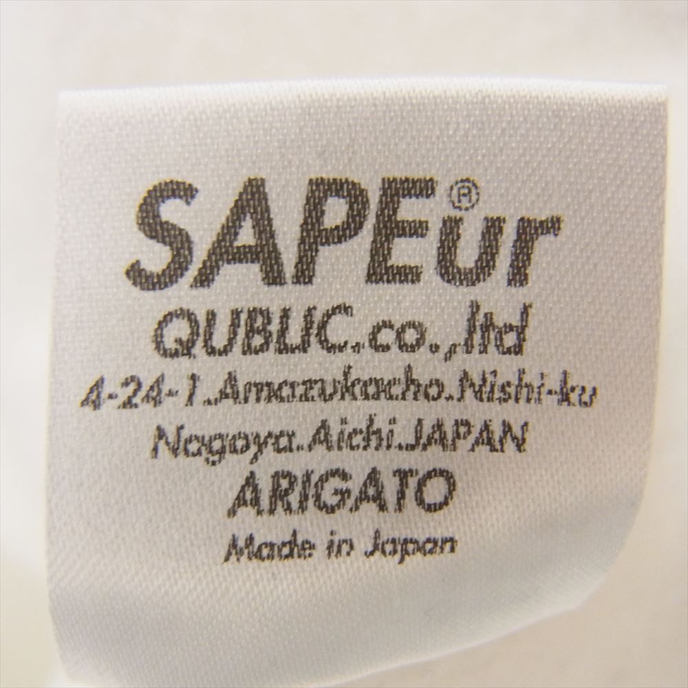 SAPEUR サプール HOODIE BIG3 WHITE タツノコプロコラ コラボ プルオーバー パーカー ホワイト系 L【中古】