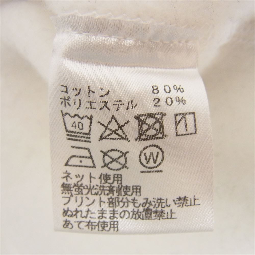 SAPEUR サプール HOODIE BIG3 WHITE タツノコプロコラ コラボ プルオーバー パーカー ホワイト系 L【中古】