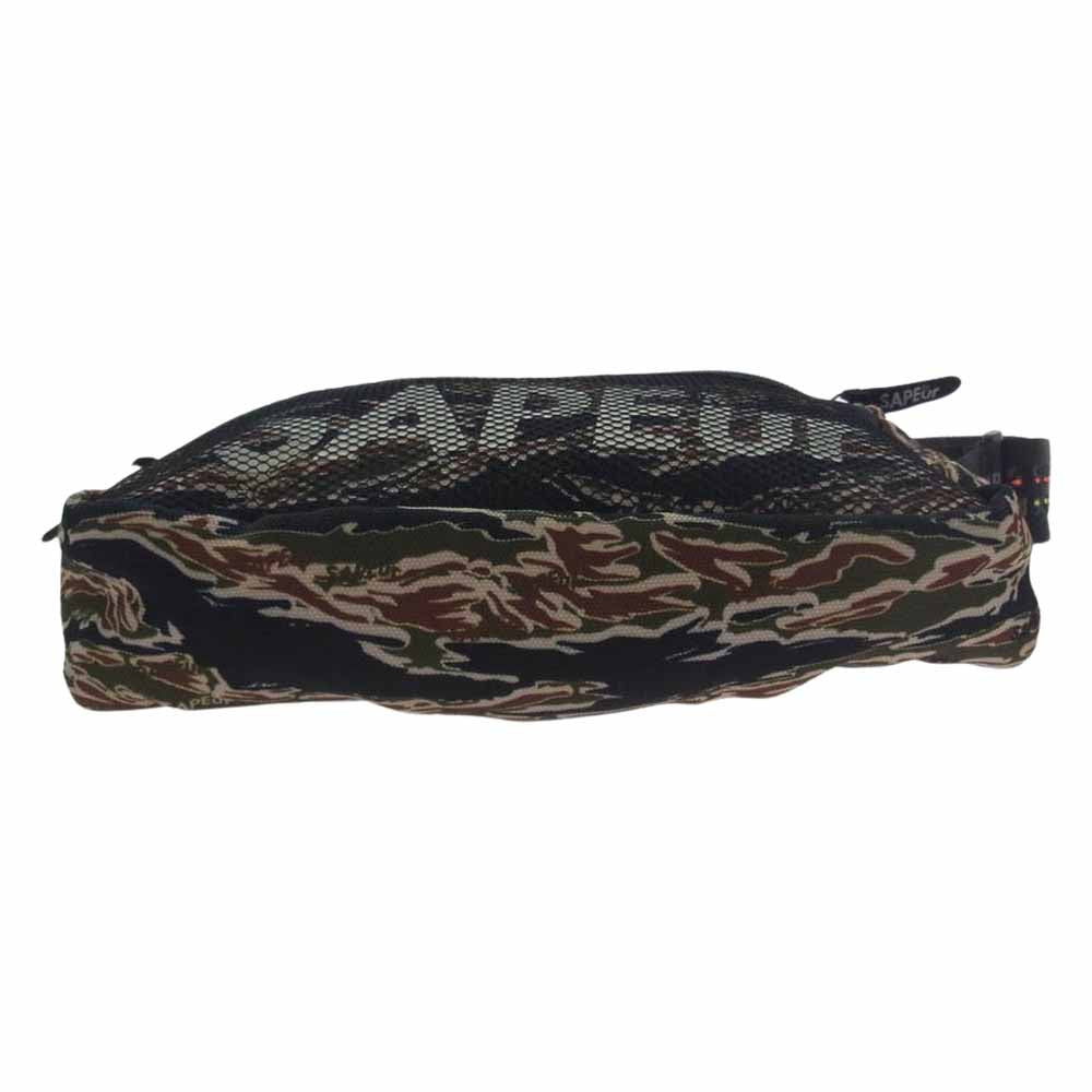 SAPEUR サプール ロゴ カモ 迷彩 ショルダー バッグ マルチカラー系【中古】