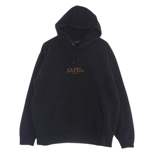SAPEUR サプール RODMAN LOGO ロッドマン ロゴ パーカー フーディー ブラック系 XL【中古】