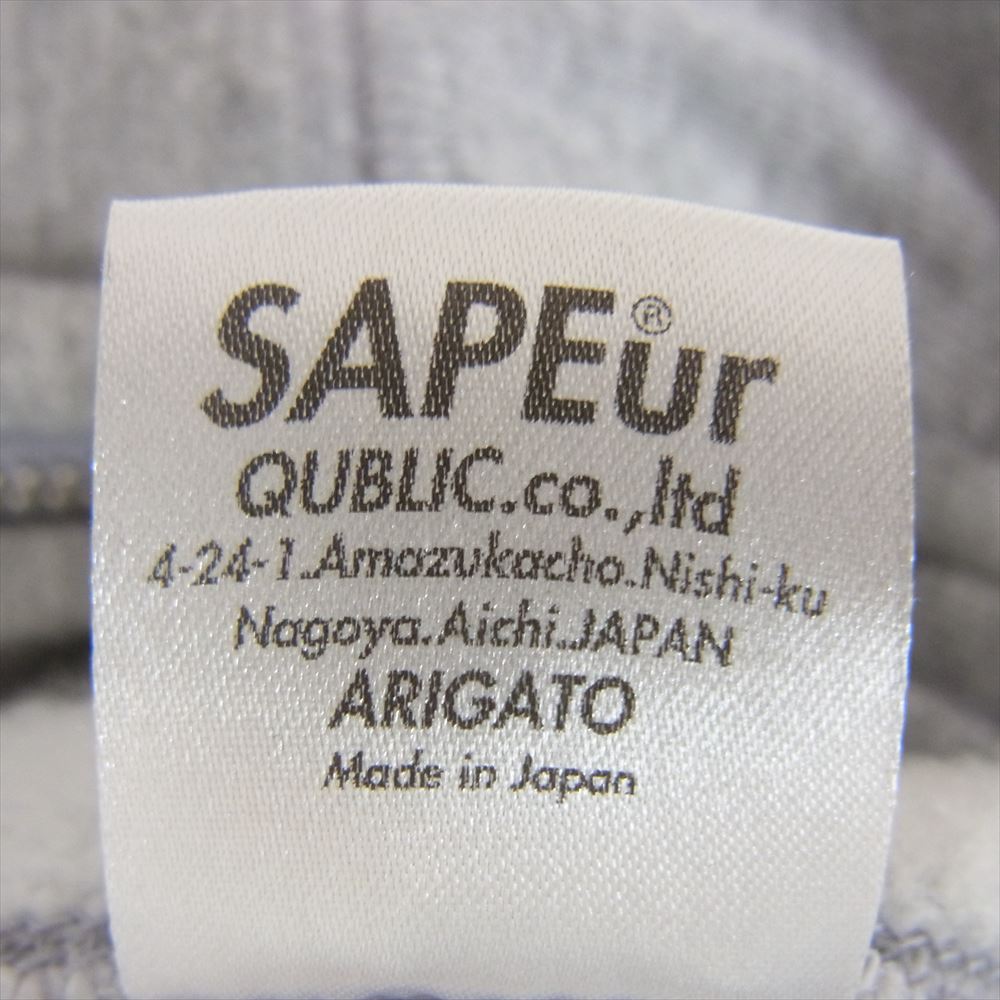 SAPEUR サプール ロッドマンジップ アップ パーカー グレー系 L【中古】