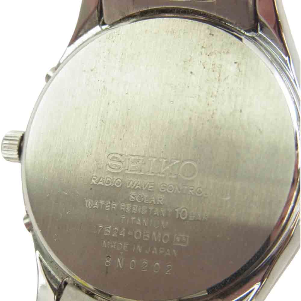 SEIKO セイコー 7B24-OBMO DOLCE ドルチェ ソーラー クォーツ 腕時計 ウォッチ シルバー系【中古】