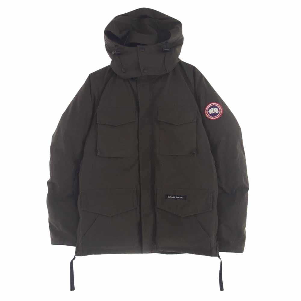 CANADA GOOSE カナダグース 4078JM グリフィンタグ KAMLOOPS カムループス ダウン ジャケット カーキ S カーキ系 S【中古】