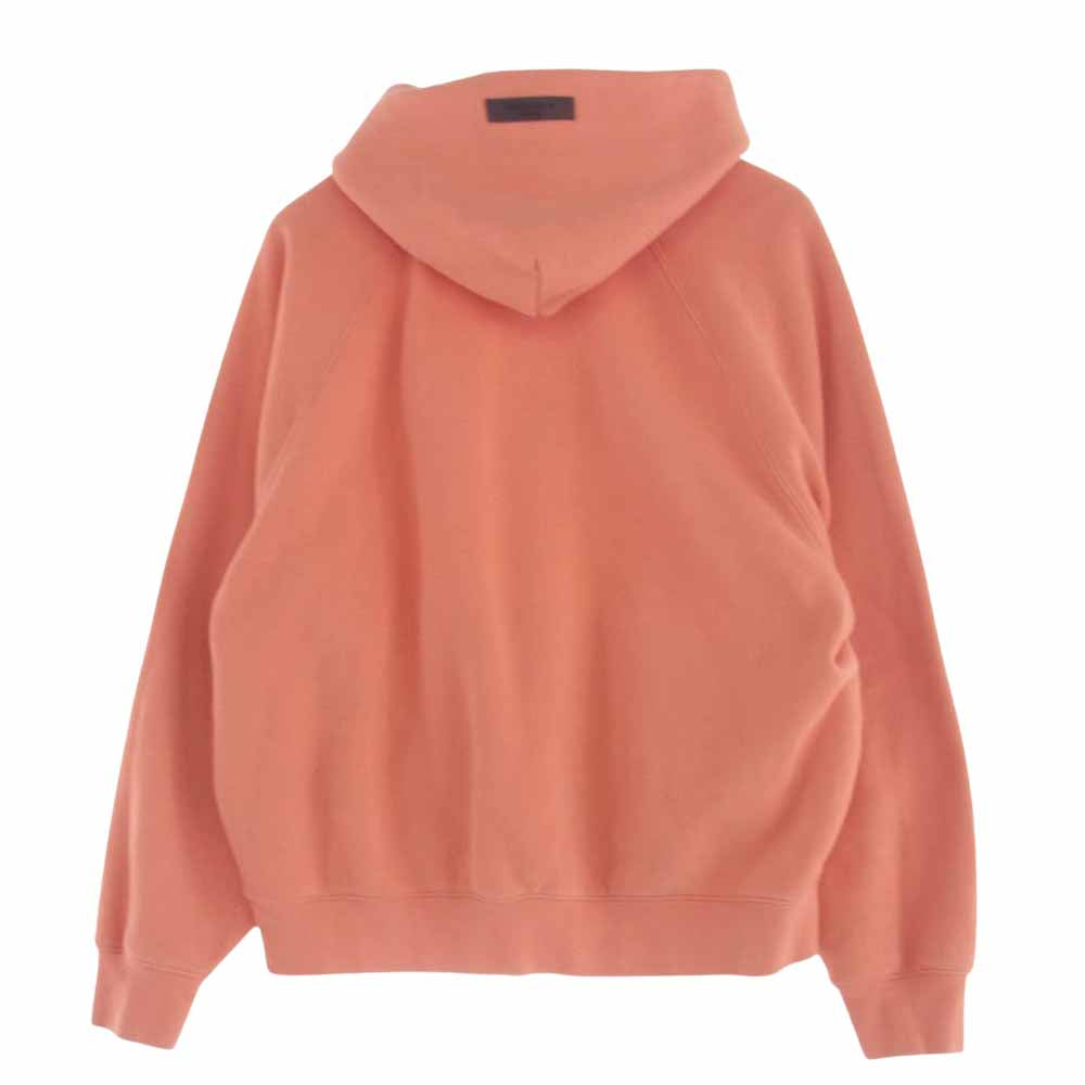 FEAR OF GOD フィアオブゴッド 192bt232052f ESSENTIALS HOODIE エッセンシャルズ ワッペン ロゴ プルオーバー スウェット パーカ― オレンジ系 M【中古】