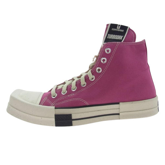 Rick Owens リックオウエンス DC01CX685 × CONVERSE コンバース DRKSHDW ダークシャドウ CT70 DRK STAR CACTUS FLOWER HI CUT ハイカット スニーカー ピンク ピンク系 28.5cm【新古品】【未使用】【中古】