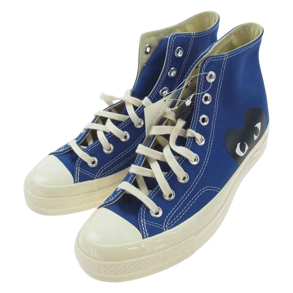 プレイコムデギャルソン AZ-K122-001-2 × CONVERSE  ALL STAR コンバース オールスター ビッグ ハート ハイカット スニーカー ブルー系 27cm【極上美品】【中古】