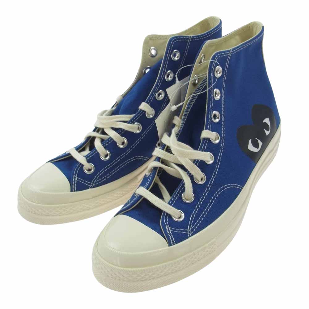 プレイコムデギャルソン AZ-K122-001-2 × CONVERSE  ALL STAR コンバース オールスター ビッグ ハート ハイカット スニーカー ブルー系 27cm【極上美品】【中古】