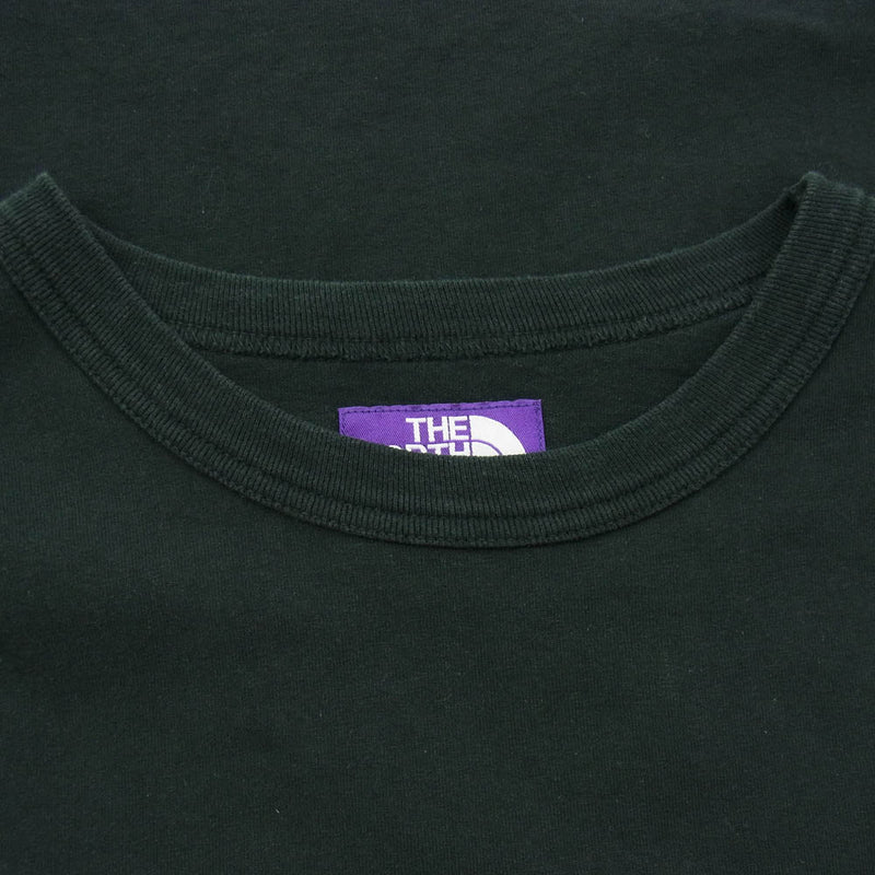 THE NORTH FACE ノースフェイス NT3315N PURPLE LABEL7oz H/S Pocket Tee ポケット Tシャツ ブラック系 XL【中古】