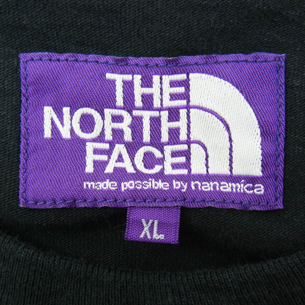 THE NORTH FACE ノースフェイス NT3315N PURPLE LABEL7oz H/S Pocket Tee ポケット Tシャツ ブラック系 XL【中古】