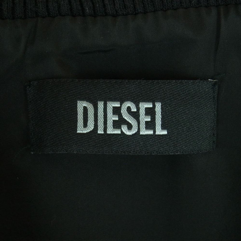 DIESEL ディーゼル 染みドット柄 ポリエステル ジップアップ ジャケット インド製 ブラック系【中古】