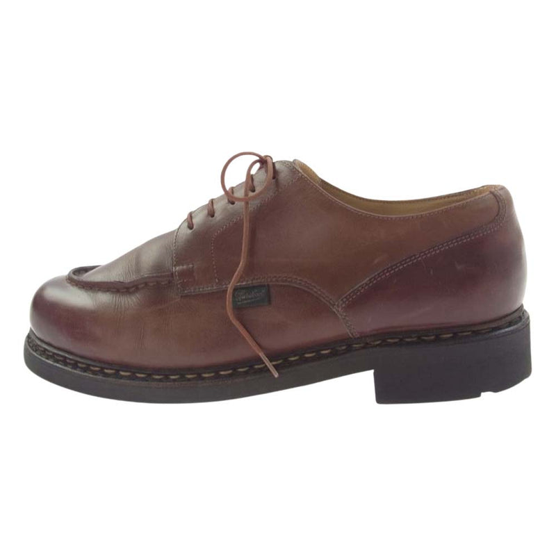 Paraboot パラブーツ 710708 CHAMBORD TIROLEAN SHOES シャンボード チロリアン レザー シューズ ブラウン系 UK7.5【中古】