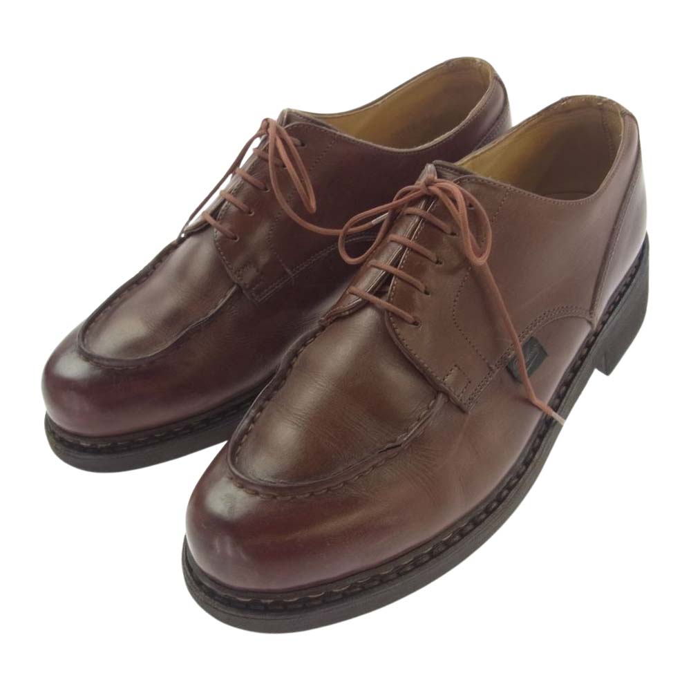 Paraboot パラブーツ 710708 CHAMBORD TIROLEAN SHOES シャンボード チロリアン レザー シューズ ブラウン系 UK7.5【中古】