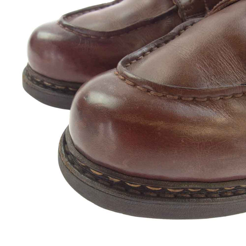 Paraboot パラブーツ 710708 CHAMBORD TIROLEAN SHOES シャンボード チロリアン レザー シューズ ブラウン系 UK7.5【中古】