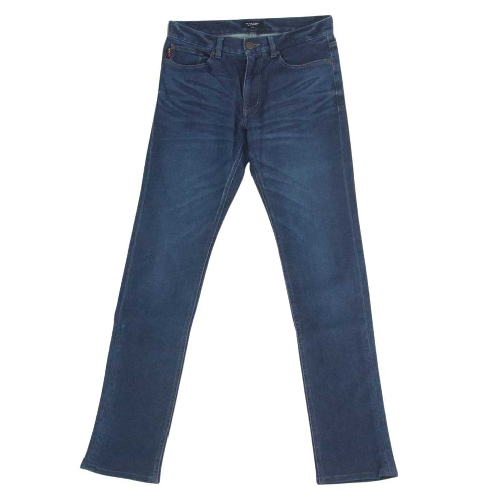 BURBERRY BLACK LABEL バーバリーブラックレーベル D1R21-111-26 ポケット裏 チェック ストレッチ スキニー デニム パンツ インディゴブルー系 73【中古】