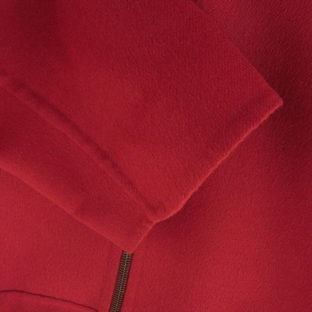 Salvatore Ferragamo サルヴァトーレフェラガモ イタリア製 ウールメルトン リバーシブル フルジップ ジャケット レッド系 48【中古】