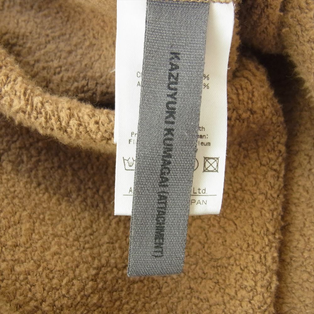 ATTACHMENT アタッチメント KJ62-094 バルキー裏毛 クルーネックL/S ブラウン系 1【中古】
