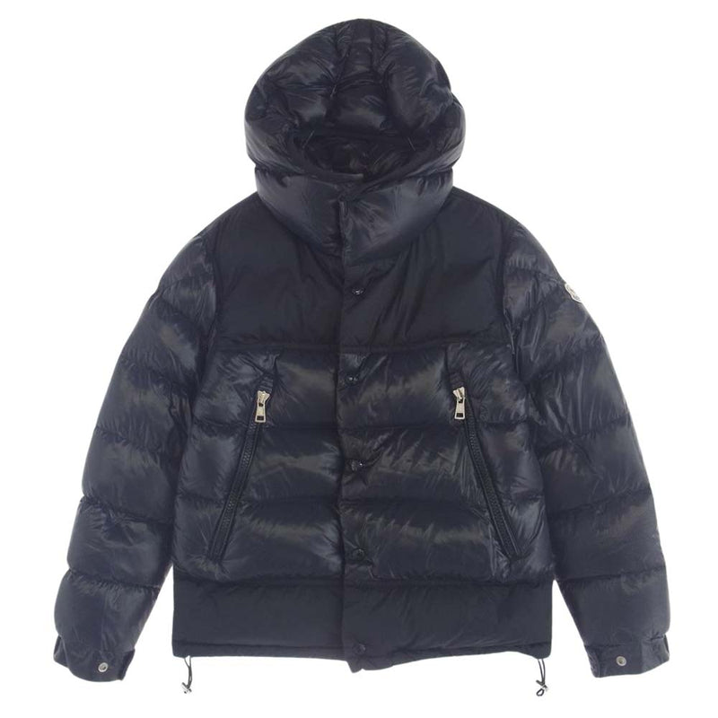 MONCLER モンクレール C20914090385 68950 TANY タニー ロゴ ワッペン フード付 ダウン ジャケット ネイビー系【中古】