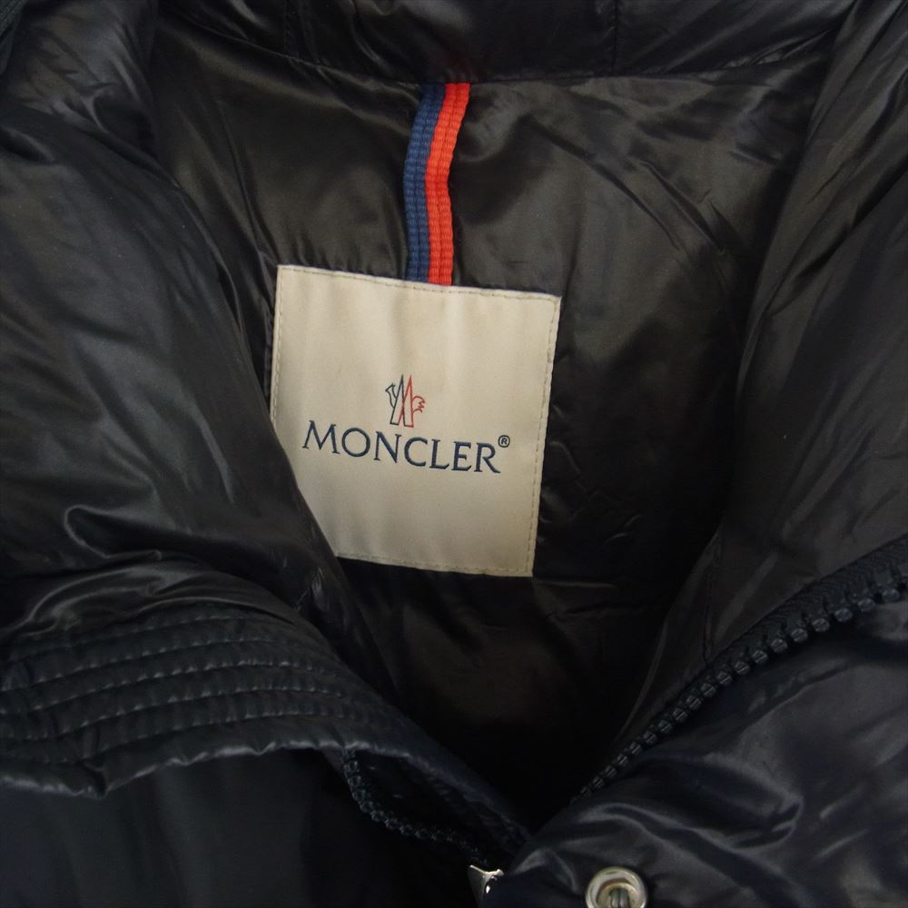 MONCLER モンクレール C20914090385 68950 TANY タニー ロゴ ワッペン フード付 ダウン ジャケット ネイビー系【中古】