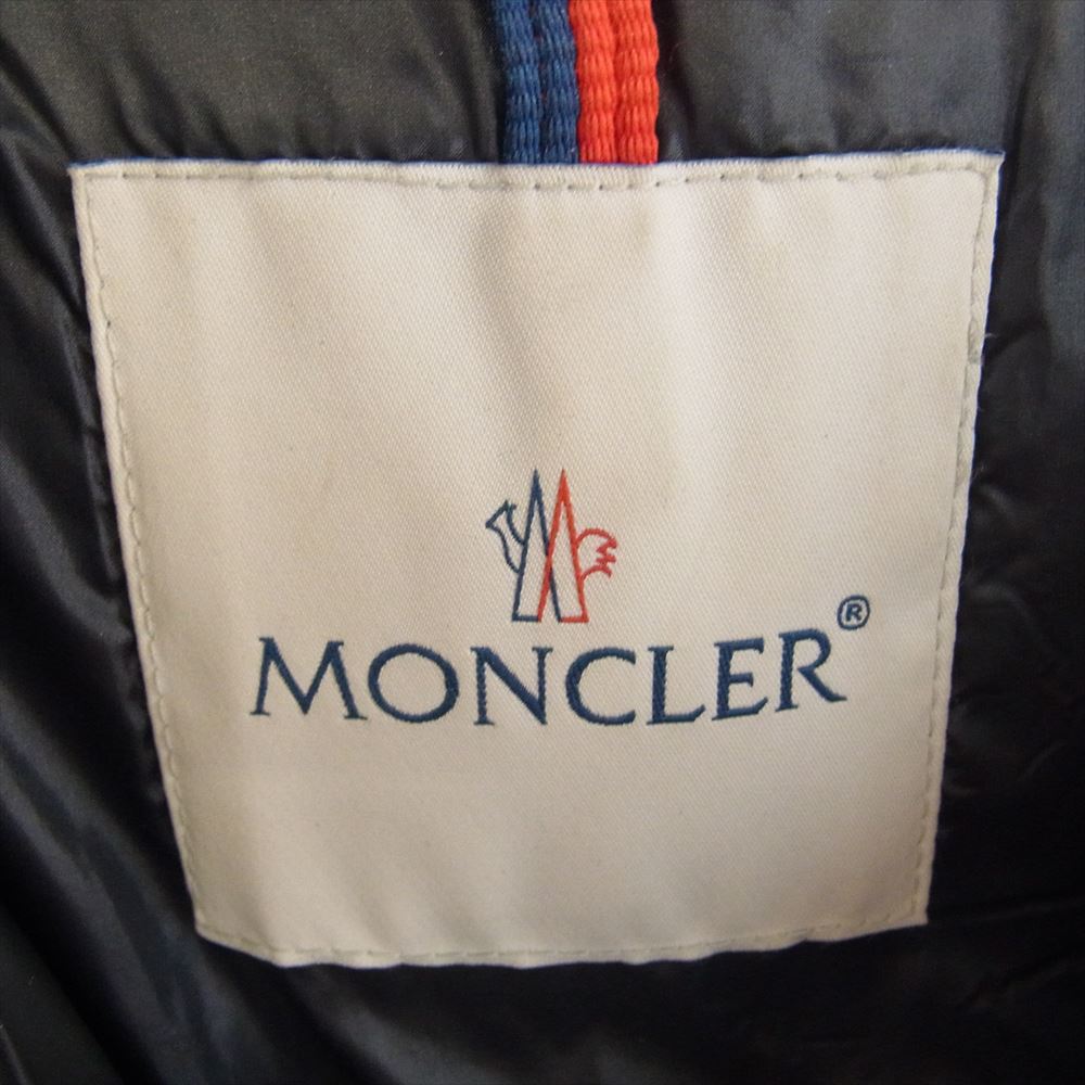 MONCLER モンクレール C20914090385 68950 TANY タニー ロゴ ワッペン フード付 ダウン ジャケット ネイビー系【中古】