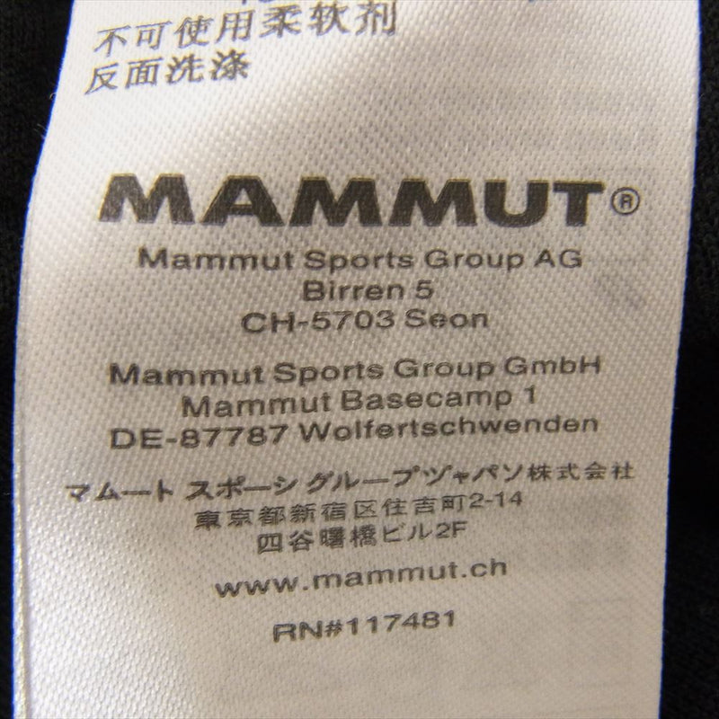 Mammut マムート 1010-18300 Aconcagua Light Jacket AF Mens アコンカグア ライト フルジップ ジャケット ブラック系 M【中古】