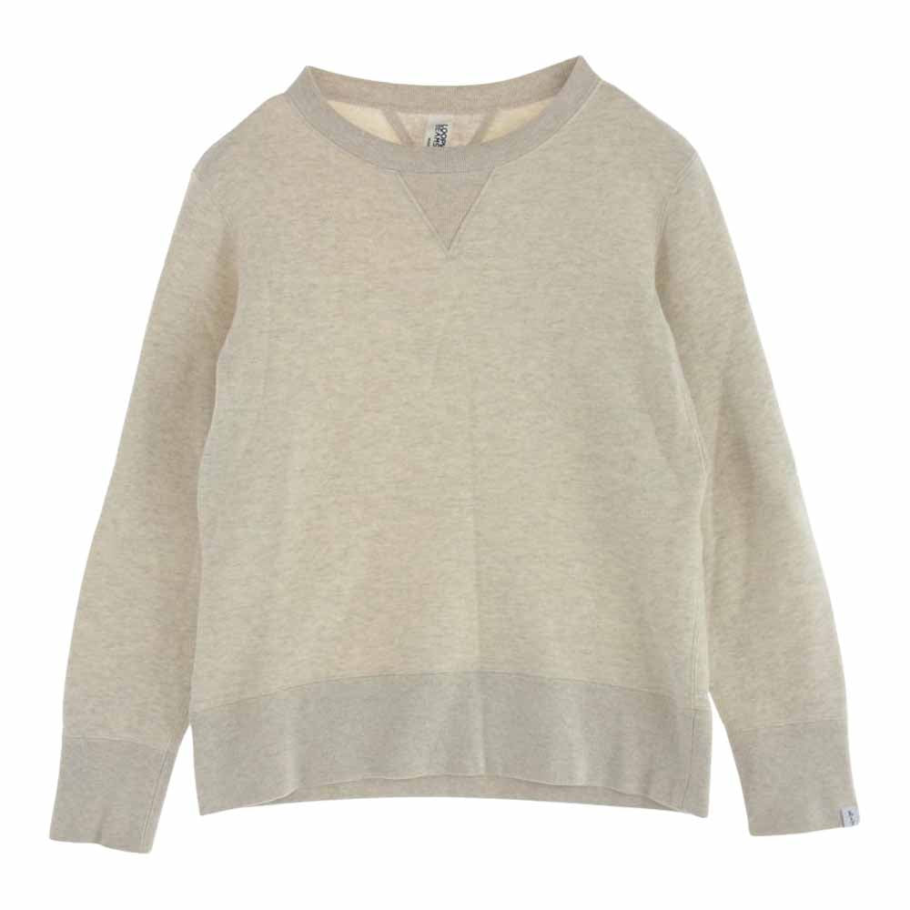 LOOPWHEELER ループウィラー BEAMS ビームス別注 両Vガゼット クルーネックリブ スウェット トレーナー グレー系 M【中古】