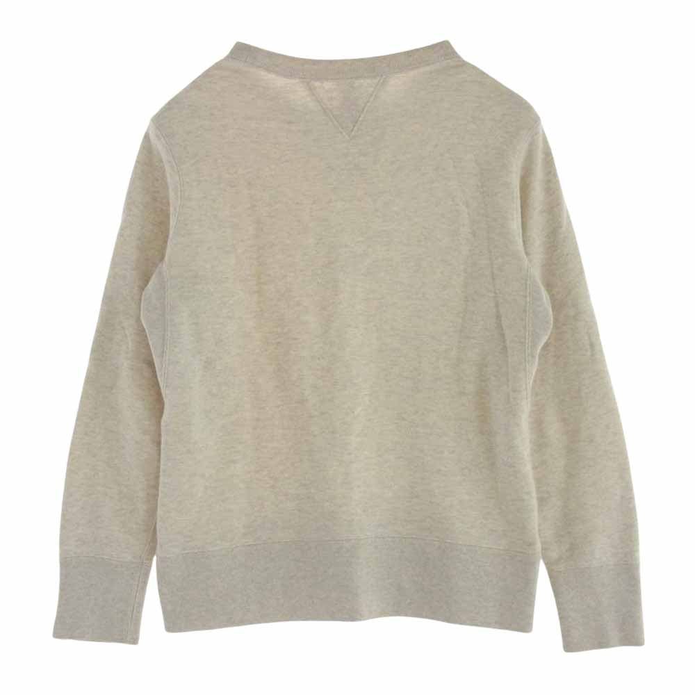 LOOPWHEELER ループウィラー BEAMS ビームス別注 両Vガゼット クルーネックリブ スウェット トレーナー グレー系 M【中古】