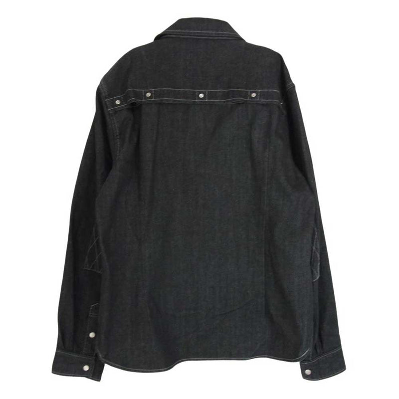 KADOYA カドヤ RIDE WORK-SHIRT デニムシャツ ライドワークシャツ ブラック系 L【中古】