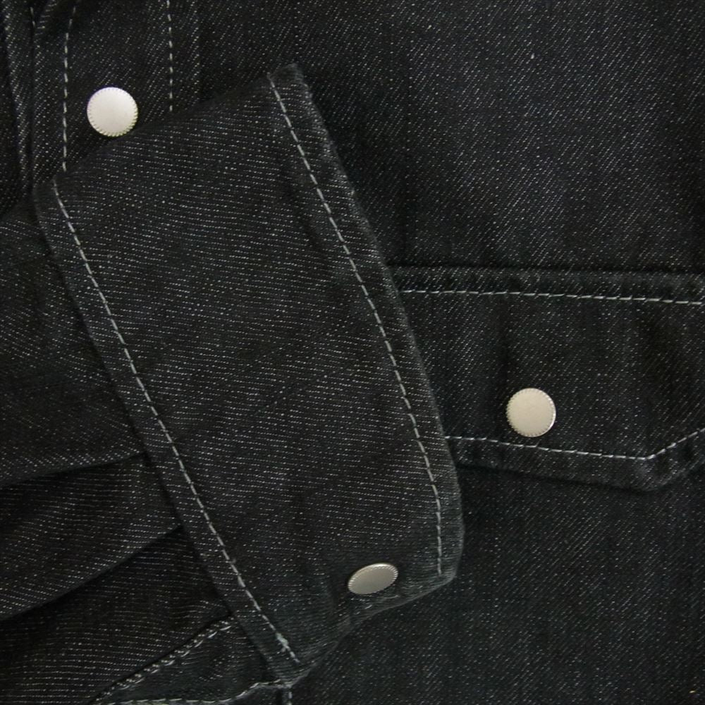 KADOYA カドヤ RIDE WORK-SHIRT デニムシャツ ライドワークシャツ ブラック系 L【中古】