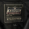 KADOYA カドヤ FPW-2SFT K'S LEATHER K'S PRODUCT ライナー付き ダブルライダースジャケット ブラック系 LL【中古】