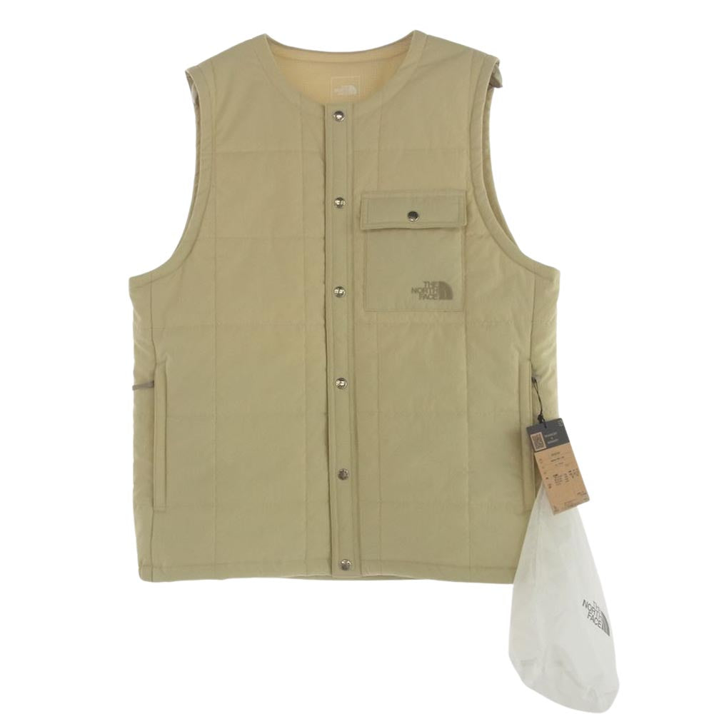 THE NORTH FACE ノースフェイス NY82330 Meadow Warm Vest メドウ ウォーム ベスト 中綿 ベスト ベージュ系 M【新古品】【未使用】【中古】