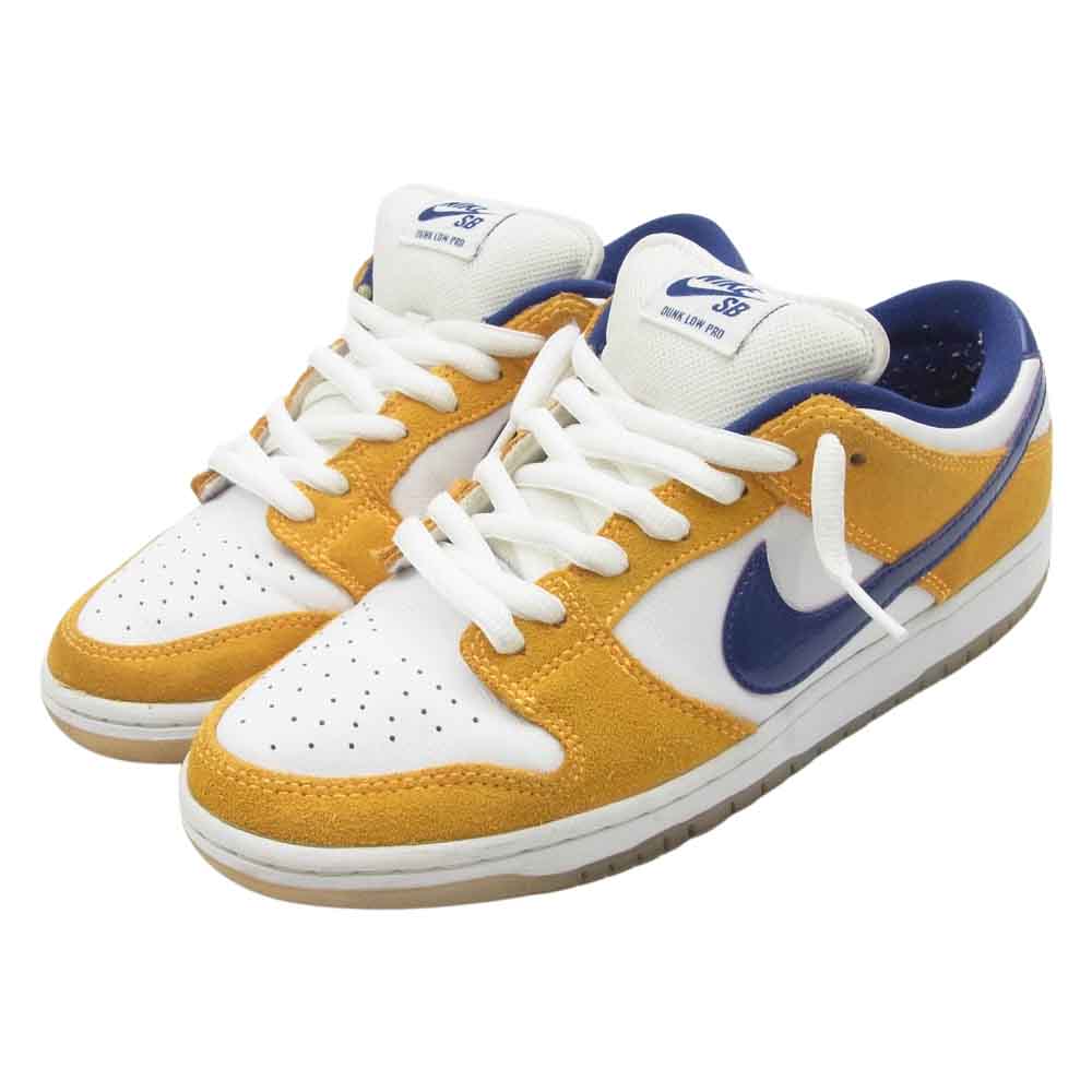 NIKE ナイキ BQ6817-800 SB Dunk Low Laser Orange SB ダンク ロー レーザーオレンジ ローカット スニーカー ホワイト系 イエロー系 パープル系 26.5cm【中古】