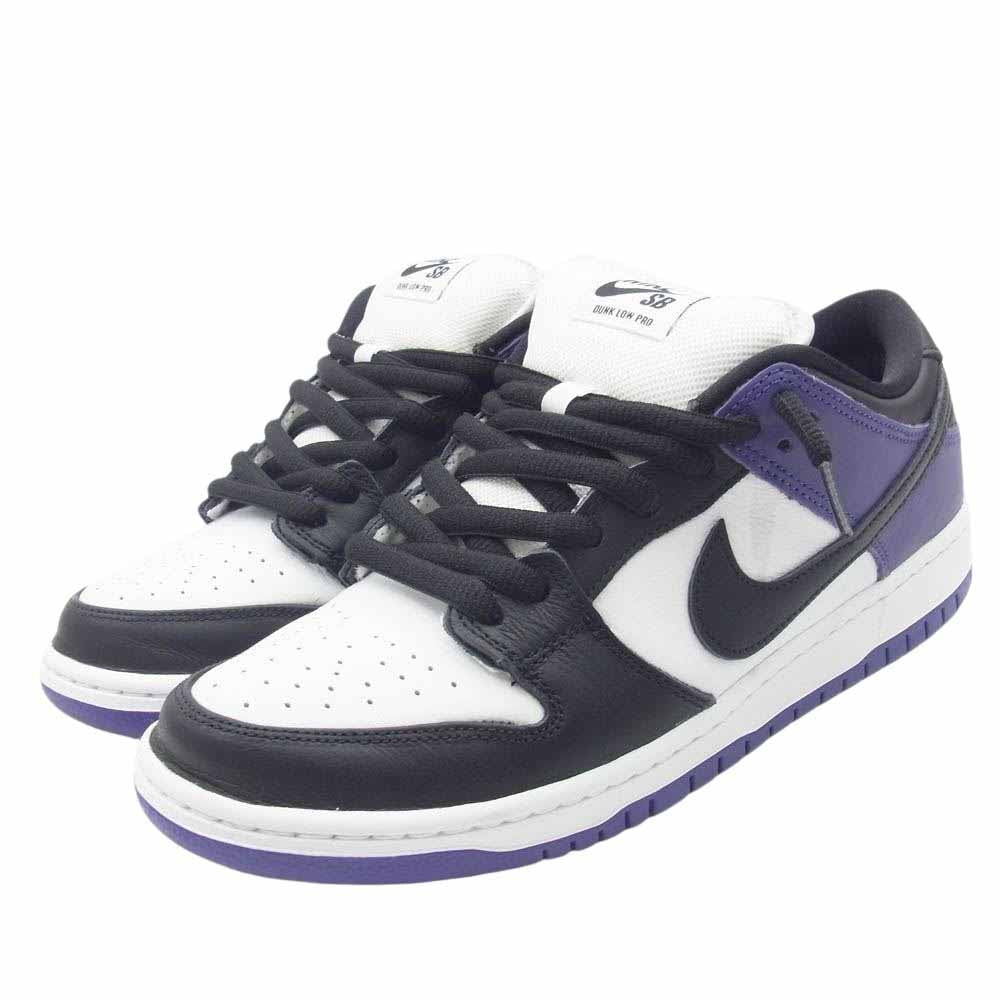 NIKE ナイキ BQ6817-500 SB Dunk Low Pro Court Purple SB ダンク ロー プロ コートパープル ローカット スニーカー ブラック系 パープル系 ホワイト系 27cm【中古】