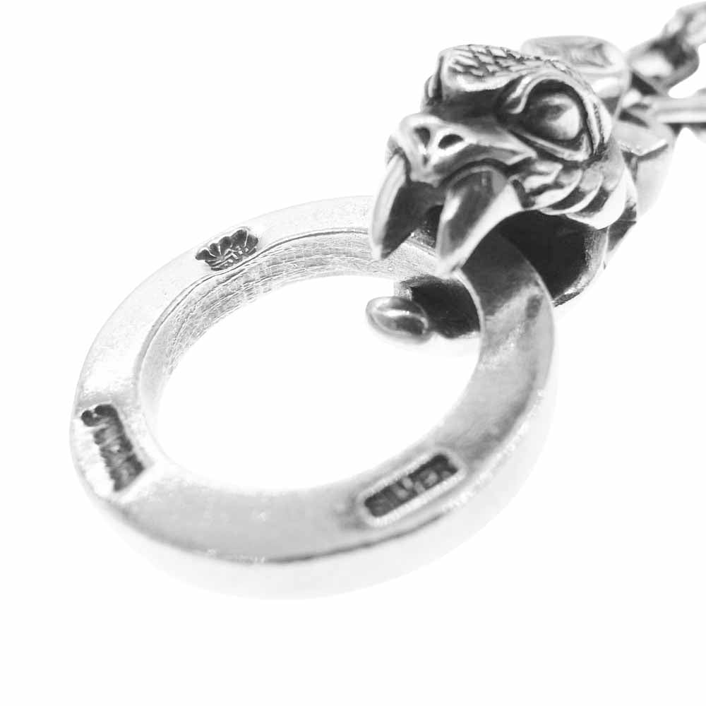 L.S.D エルエスディー ラウドスタイルデザイン Loud Style Design ラウドスタイルデザイン シルバー925  蝶刻印 スネークヘッド 蛇 リング ネックレス シルバー系【中古】