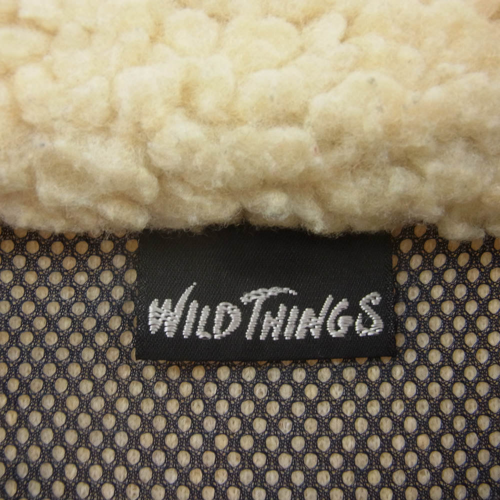 WILDTHINGS ワイルドシングス ジップアップ ボア フリース ジャケット オフホワイト系 L【中古】