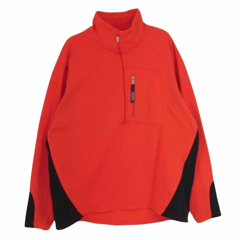 patagonia パタゴニア 40100 USA製 00年製 R1 Flash Pullover ハーフジップ フラッシュ プルオーバー フリース ジャケット レッド系 L【中古】