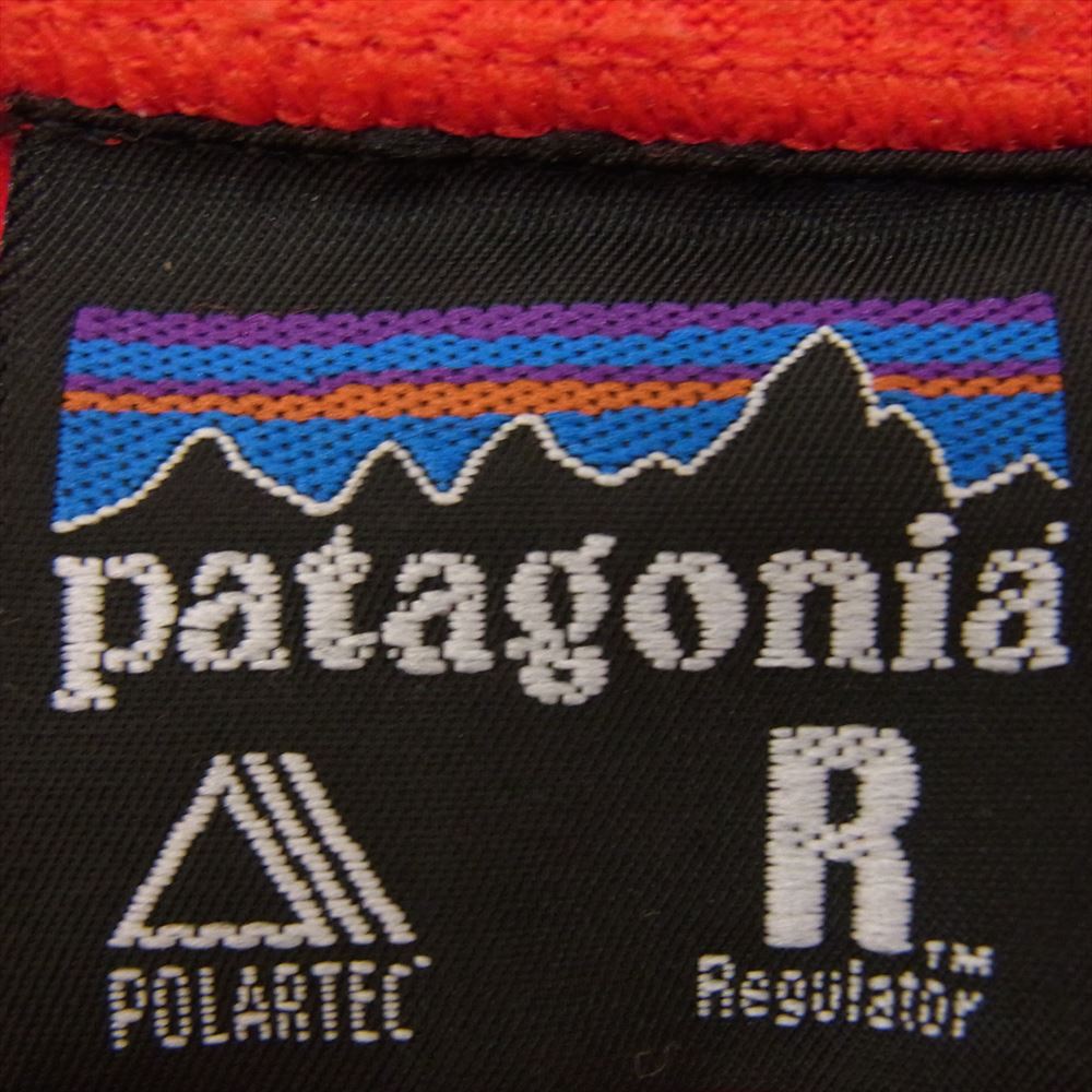 patagonia パタゴニア 40100 USA製 00年製 R1 Flash Pullover ハーフジップ フラッシュ プルオーバー フリース ジャケット レッド系 L【中古】