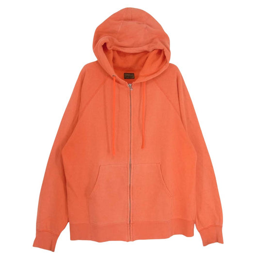 TENDERLOIN テンダーロイン ジップアップ スウェット パーカー オレンジ レッド系 M【中古】