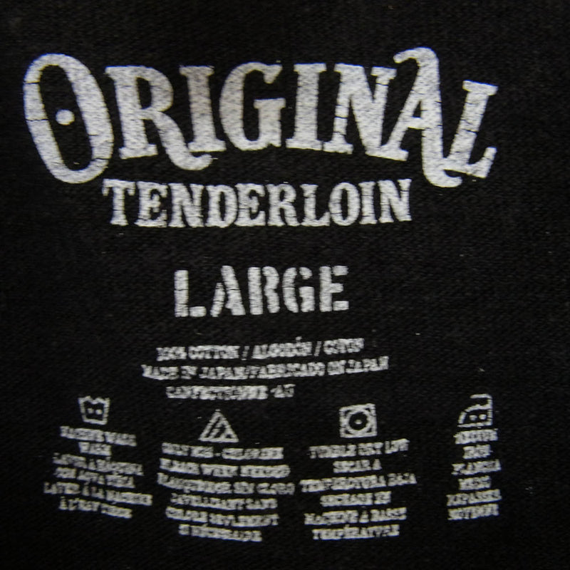 TENDERLOIN テンダーロイン L/S T.W.B.P.M 三猿 ボルネオスカル ロンT ロングスリーブ Tシャツ ロンT ブラック系 L【中古】