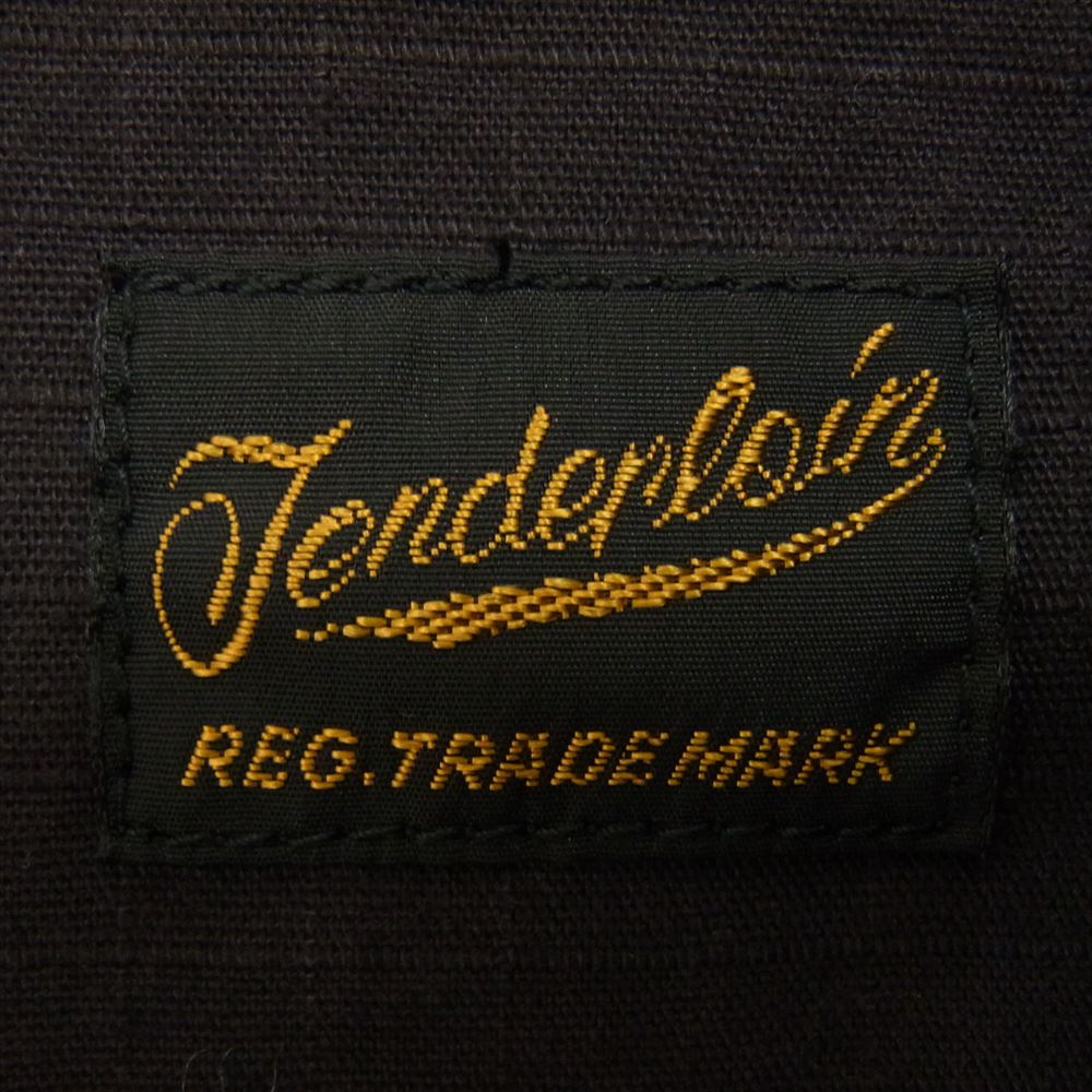 TENDERLOIN テンダーロイン MOCK BDU RIP STOP JKT モックネック ロゴ刺繍 リップストップ ミリタリー ジャケット ブラック系 L【中古】