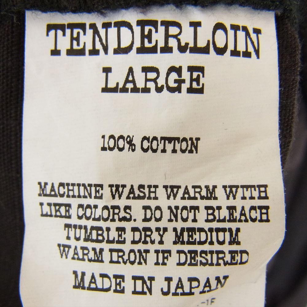 TENDERLOIN テンダーロイン MOCK BDU RIP STOP JKT モックネック ロゴ刺繍 リップストップ ミリタリー ジャケット ブラック系 L【中古】